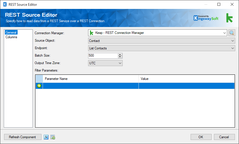 SSIS Infusionsoft REST Source